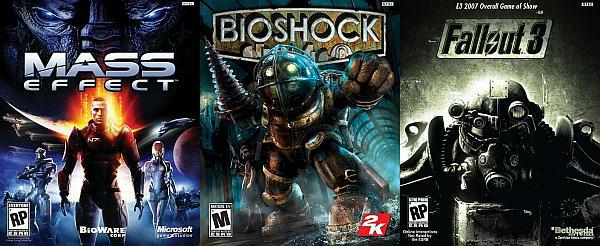 Mass Effect, BioShock, Fallout 3